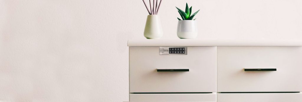 Dresser Drawer Secured With Digital Lock