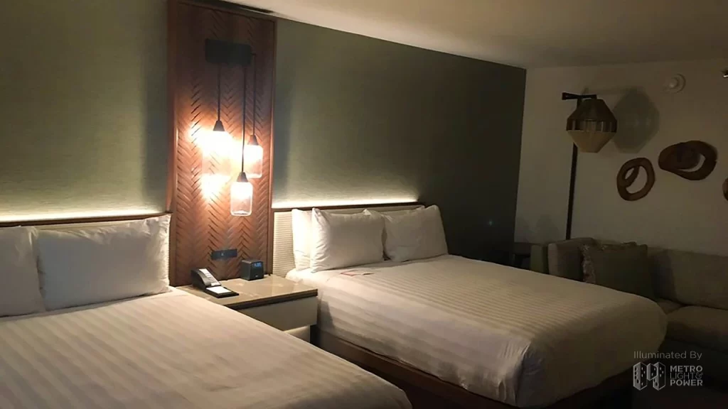 Led Fixture In Hotel Head Board 5